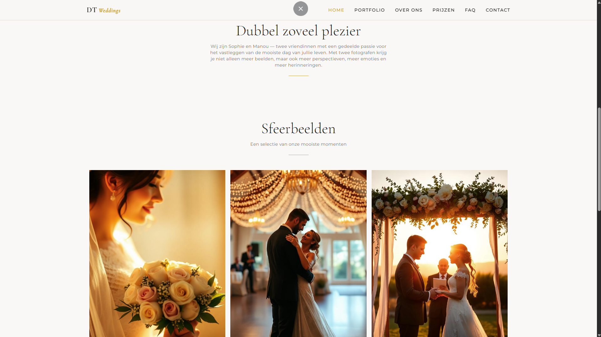 Portfolio voor een trouwfotograaf